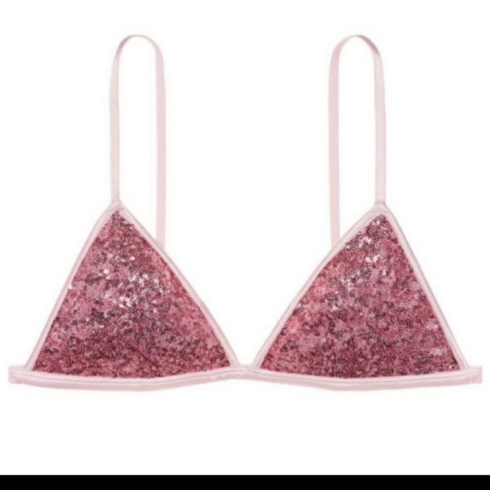 Pink Sequin Bralette